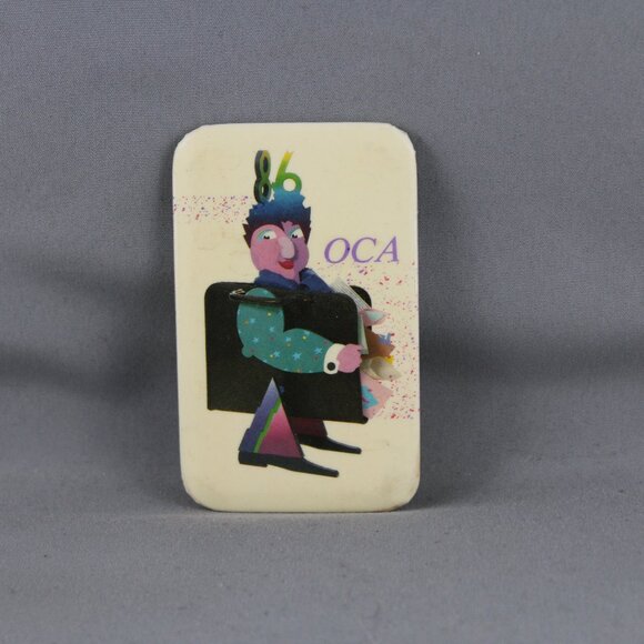 Vintage Univeristy Pin - Ontario College of Art 1986 - Celluloid Pin - Picture 3 of 3